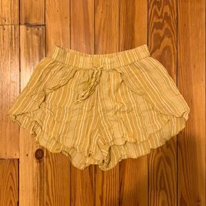 Flowy Yellow Shorts